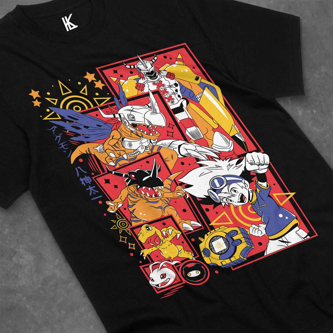 Model Kit Imperialdramon - Angemon Shirt Digimon Anime Patamon Tshirt