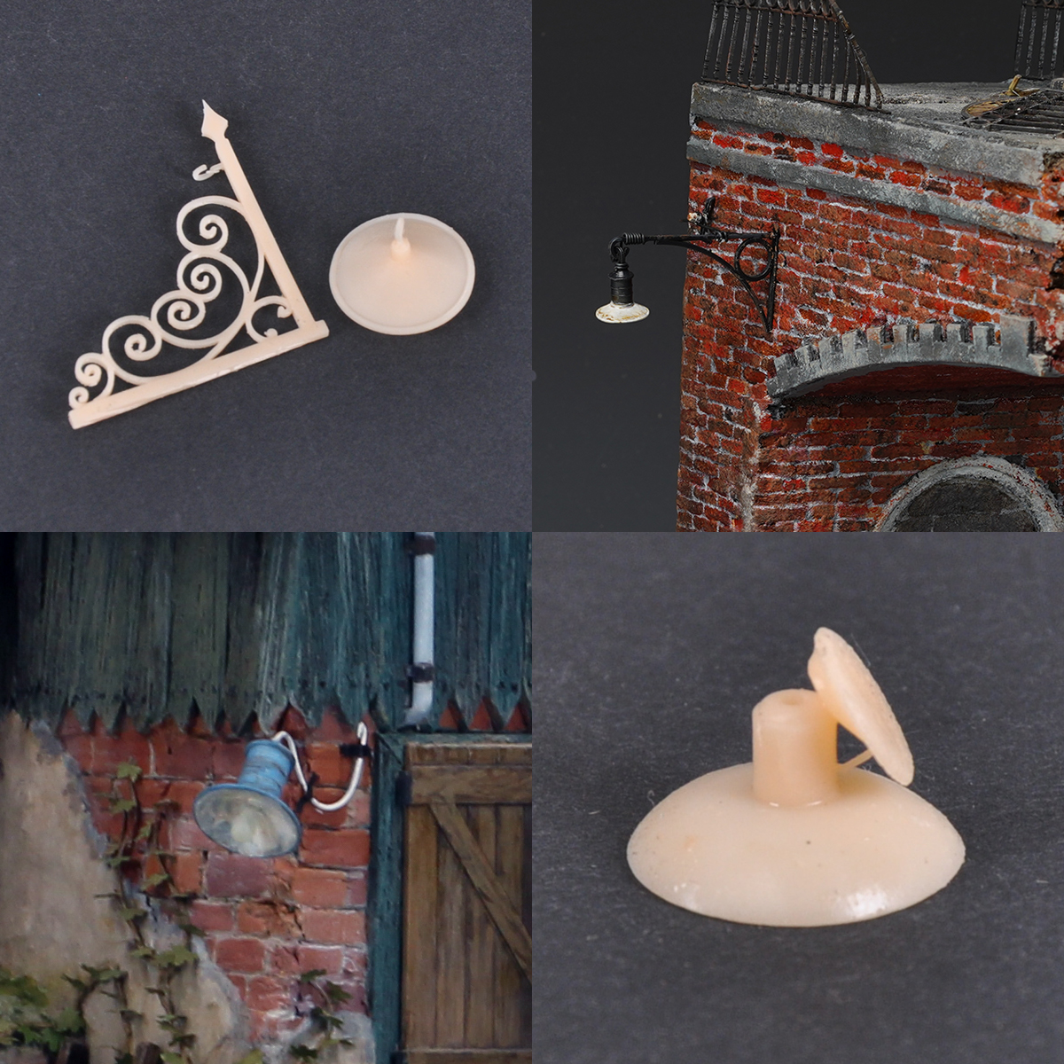 Model Kit Ikaruga - Assembly street lamp streetlight lamps Building