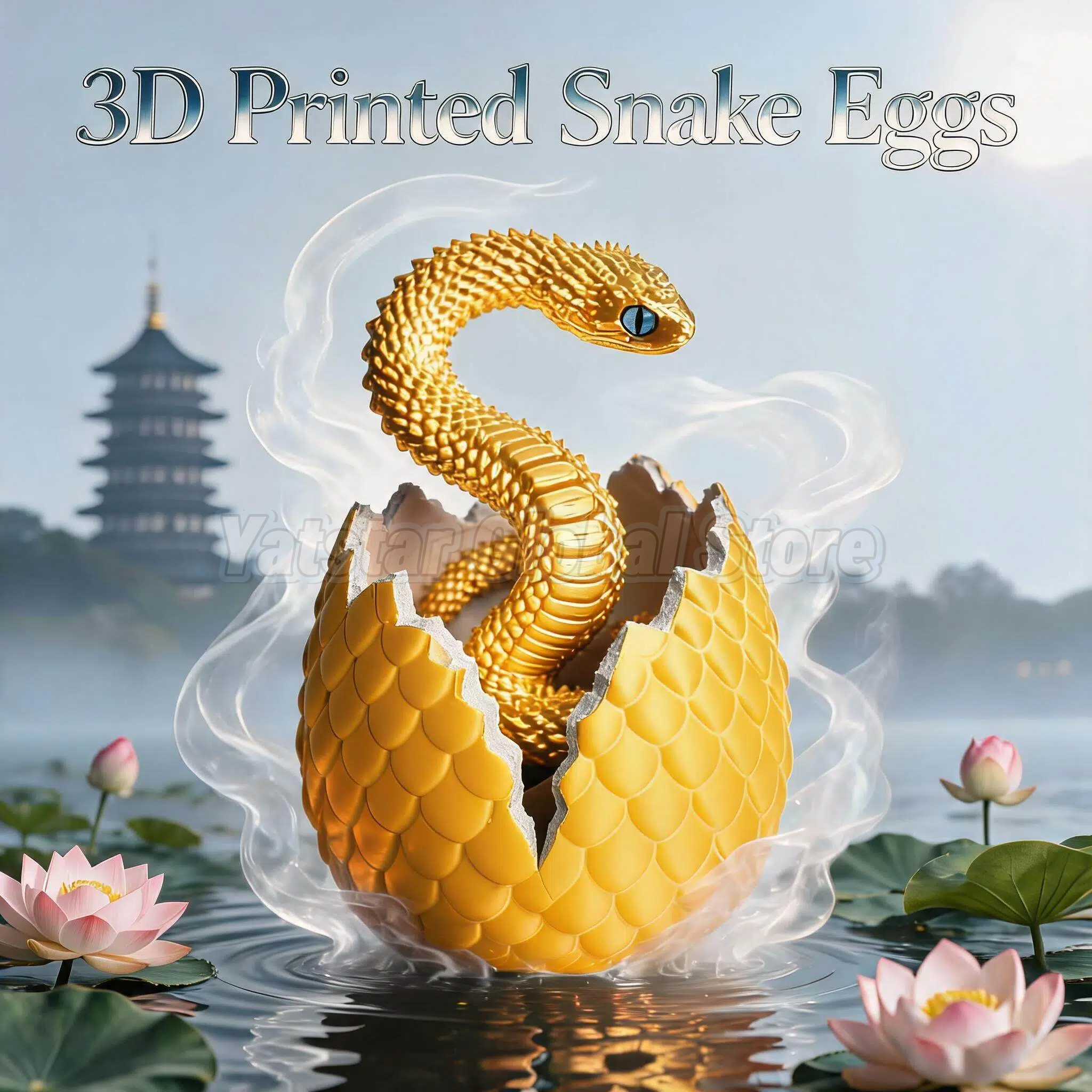 Model Kit Joints - 3D Printed Snake Egg Toy Creative