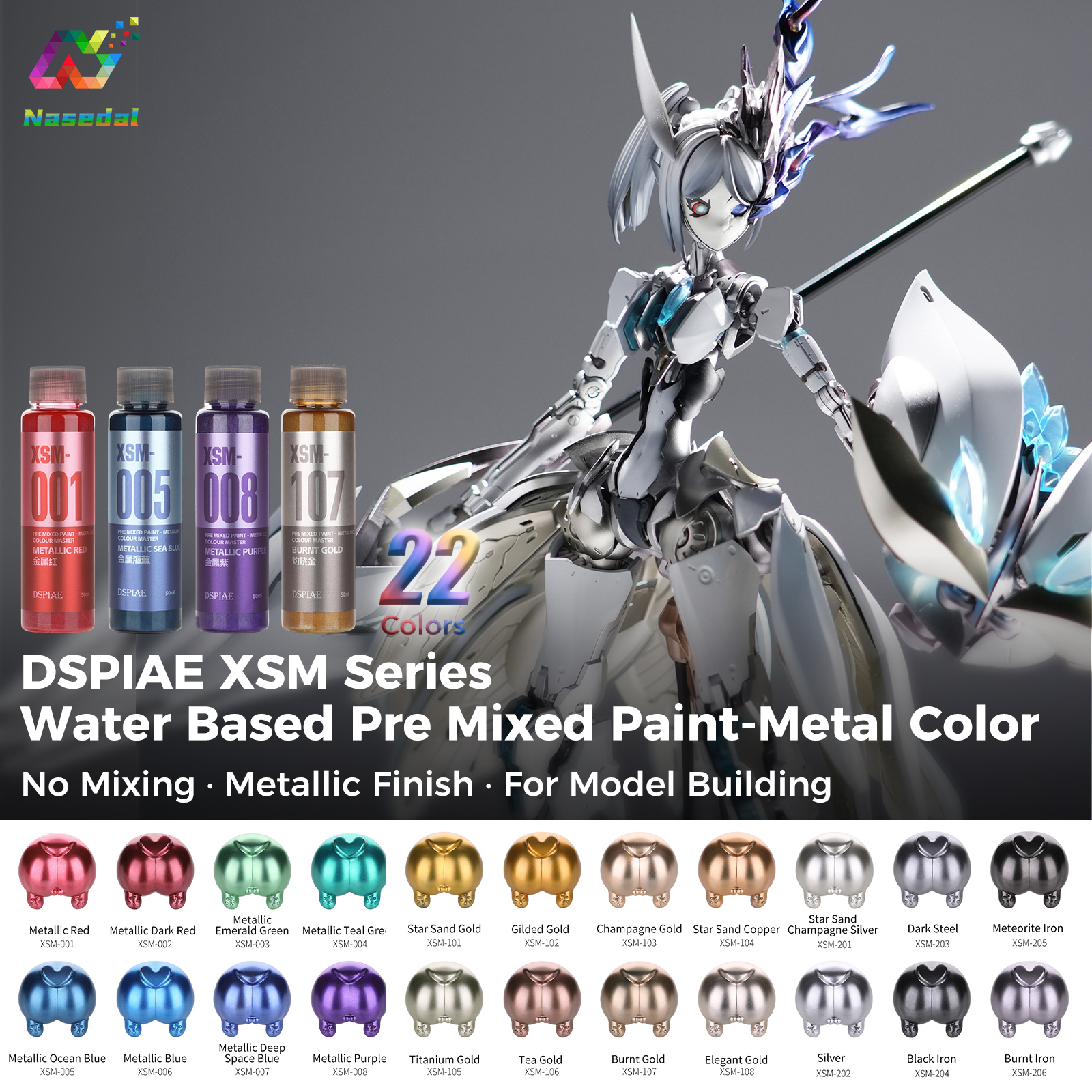 DSPIAE XSM Series 50ml Water B - Model Kit Paint Set review and price