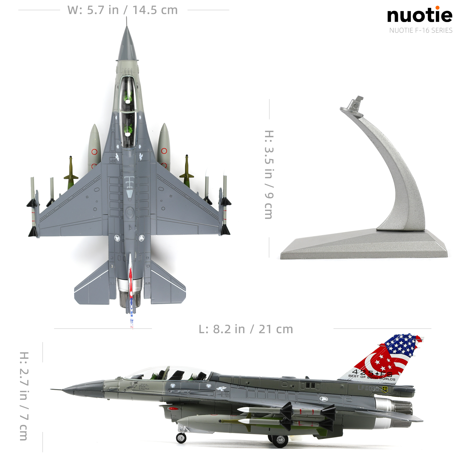 1/72 Scale F-16DFighting Falco - Model Kit Jet review and price
