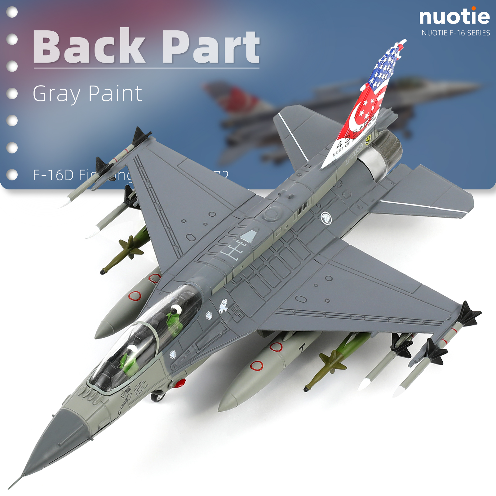 1/72 Scale F-16DFighting Falco - Model Kit Jet review and price