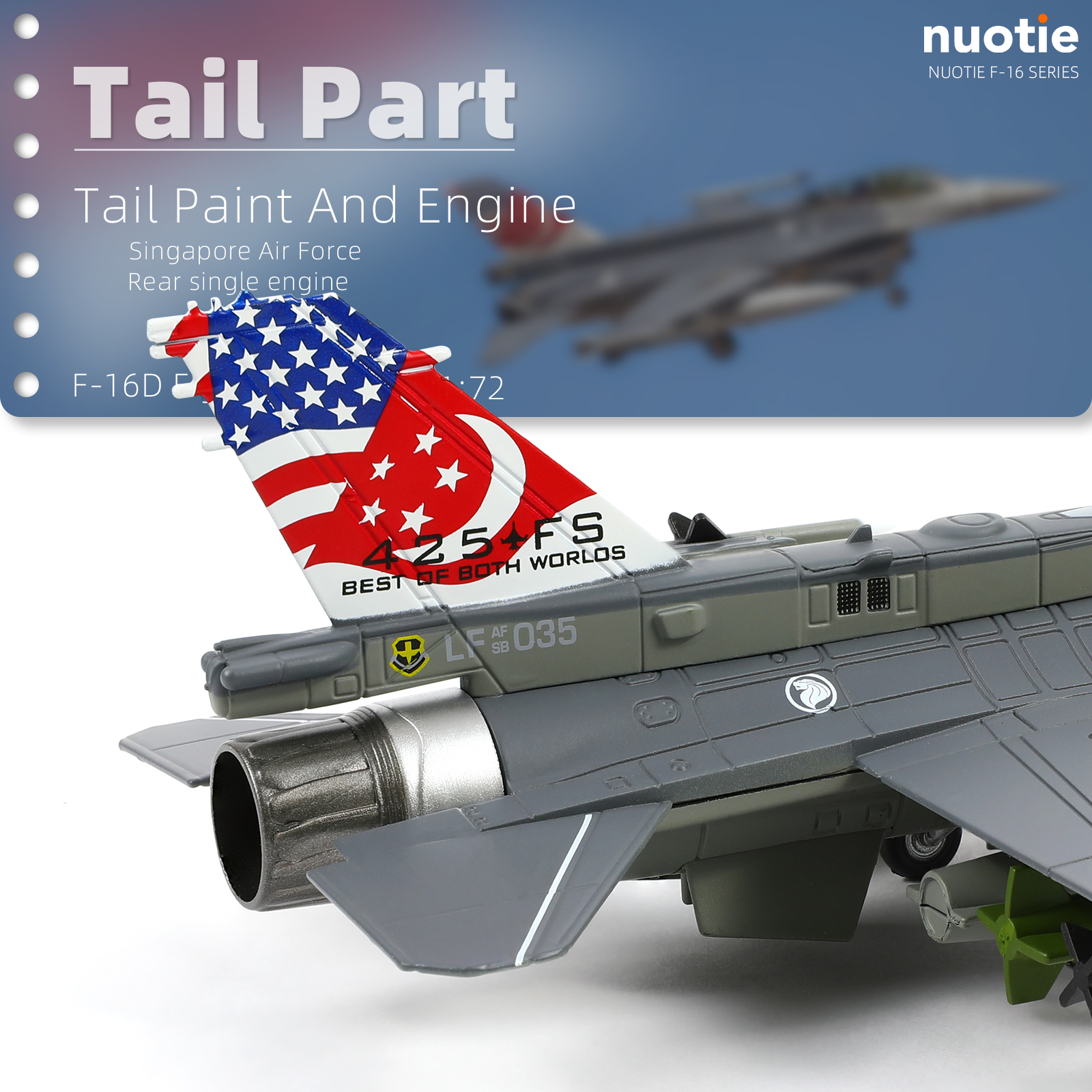 1/72 Scale F-16DFighting Falco - Model Kit Jet review and price