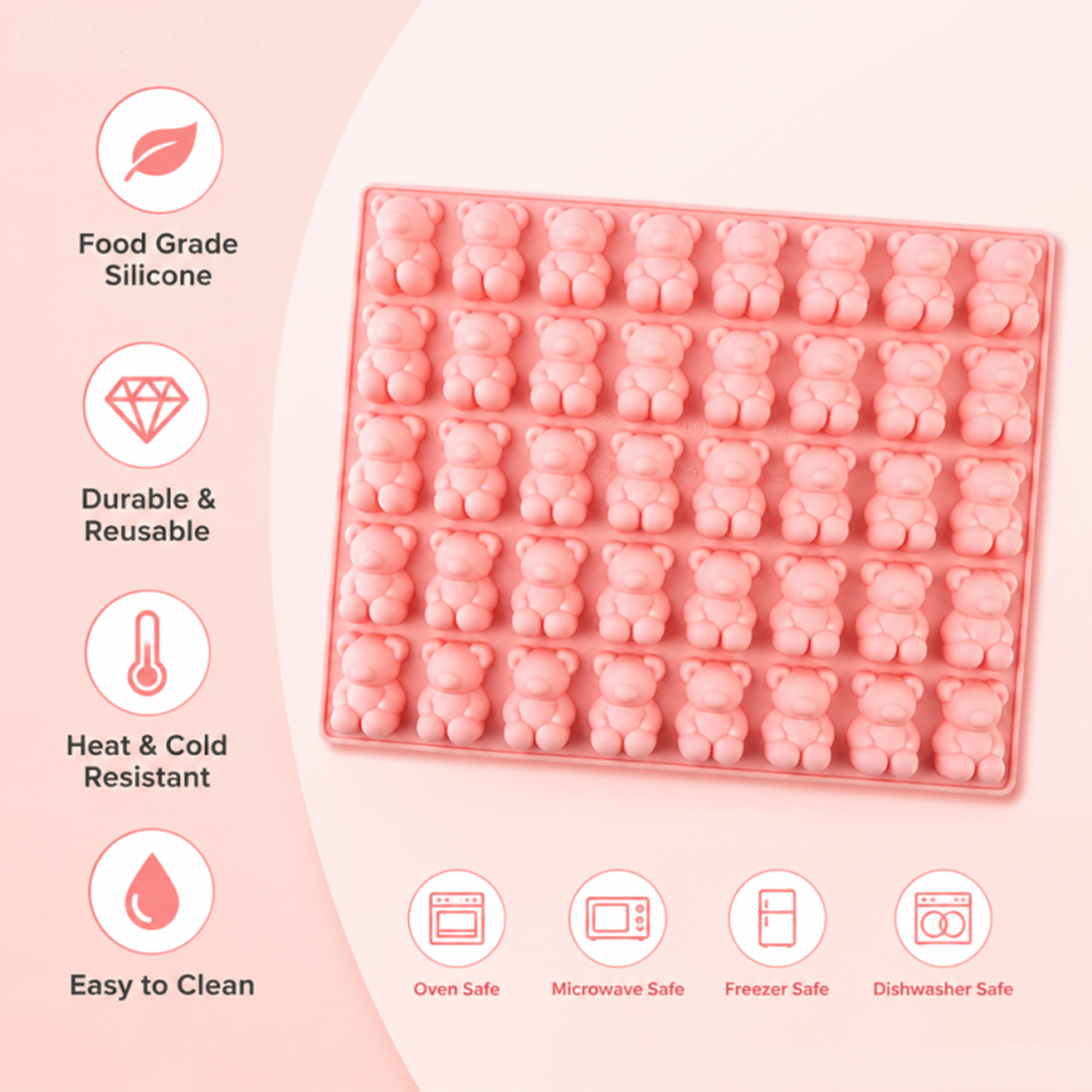 40-Piece Bear-Shaped Silicone  - Model Kitchen Set review and price