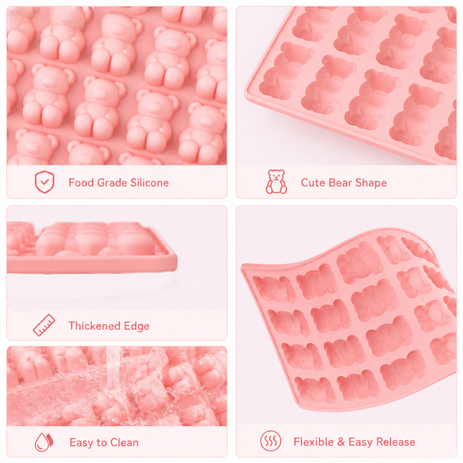 40-Piece Bear-Shaped Silicone  - Model Kitchen Set review and price