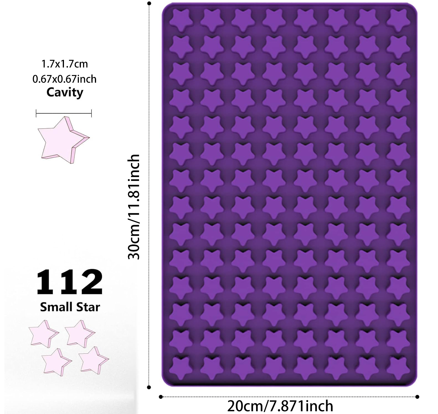 112 Cavity Mini Star Silicone  - Model Kitchen Set review and price
