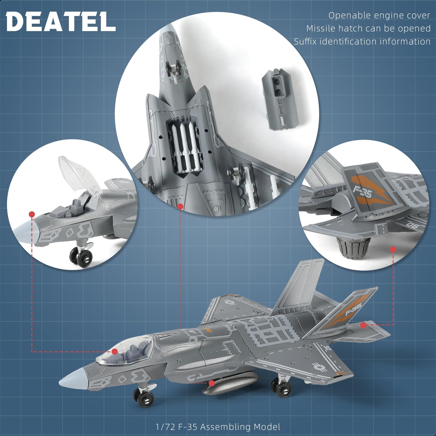 1:72 Scale F-35 Fighter Jet Qu - Model Kit Jet review and price