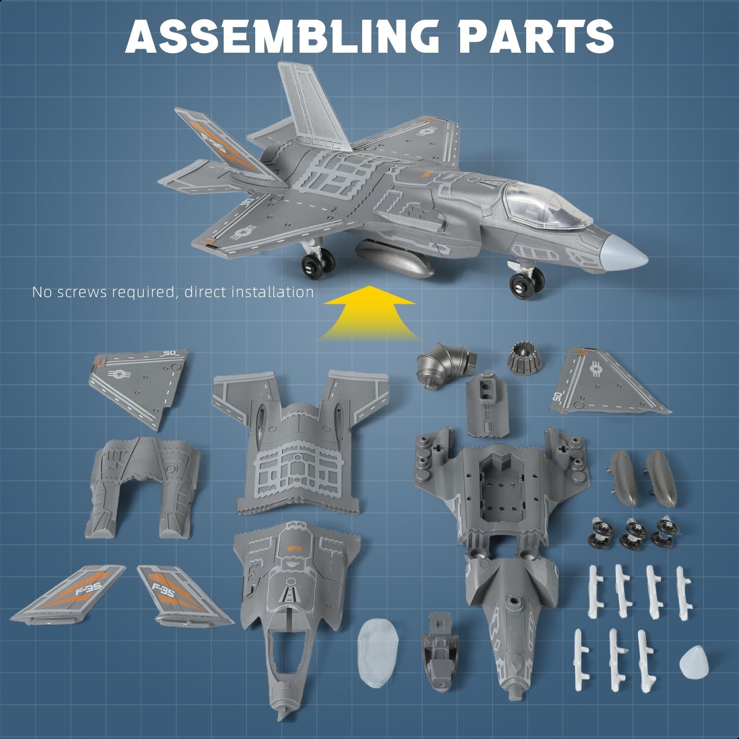 1:72 Scale F-35 Fighter Jet Qu - Model Kit Jet review and price