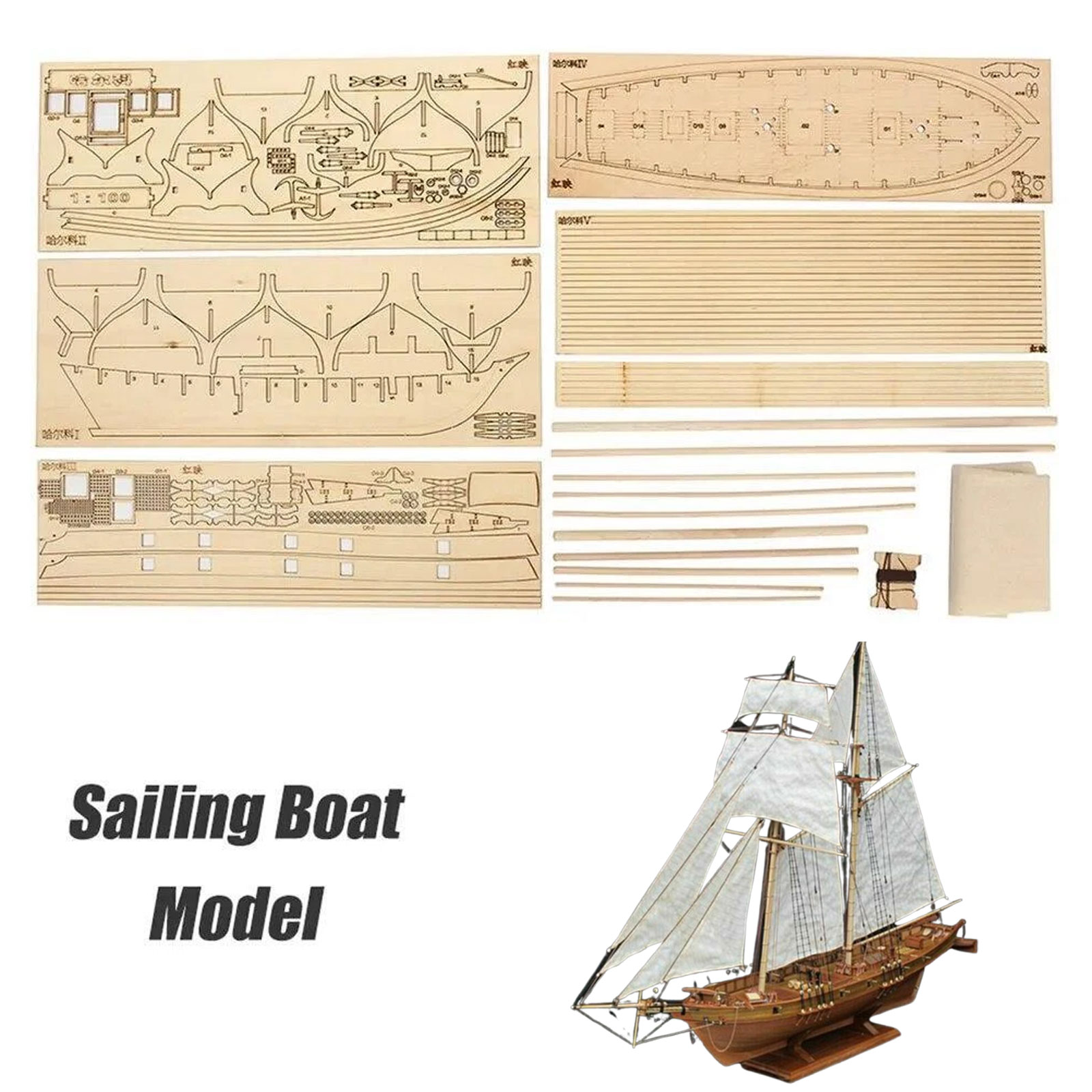 【Halcon Sailboat Wooden Model  - Model Kit Centaur review and price