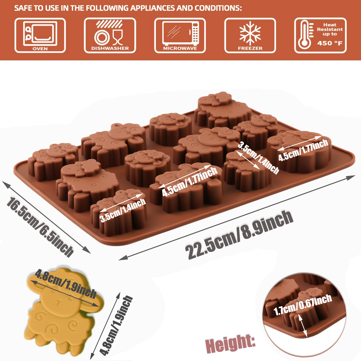 1pack silicone Eid lamb candy  - Model Kitchen Set review and price