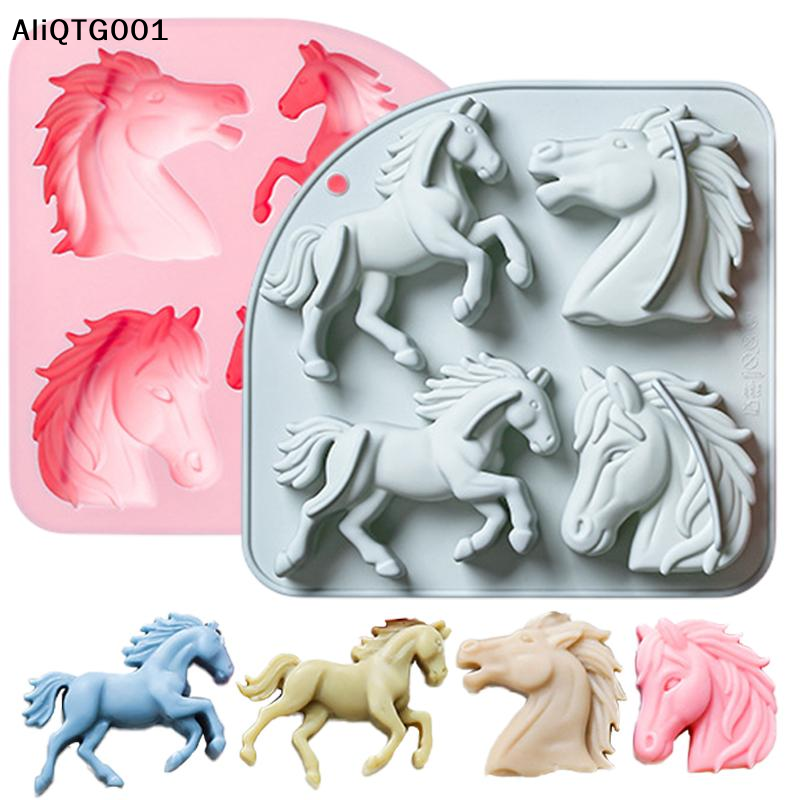 4-Cavity 3D Horse Silicone Mol - Model Kitchen Set review and price