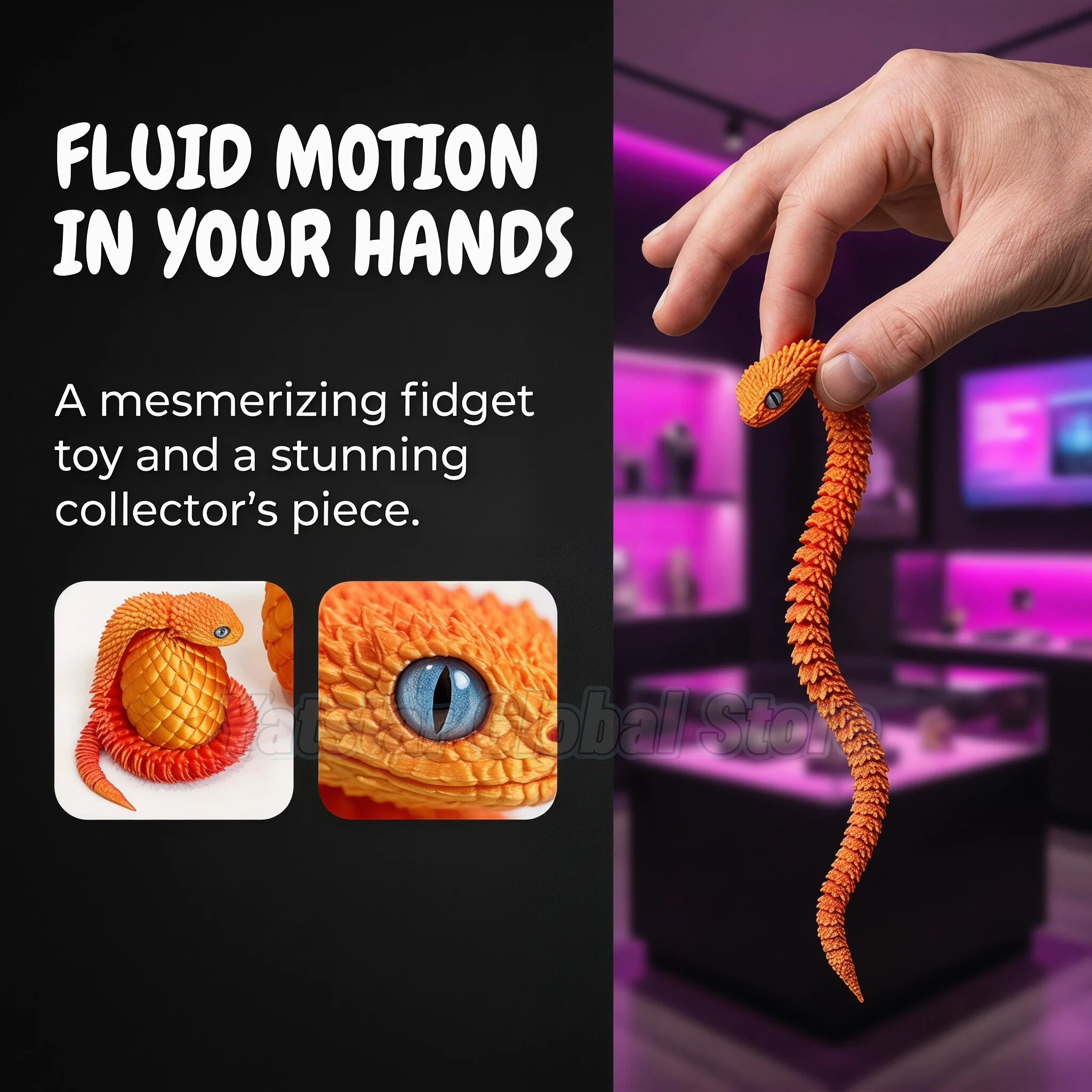 3D Printed Snake Egg Toy Creat - Model Kit Joints review and price