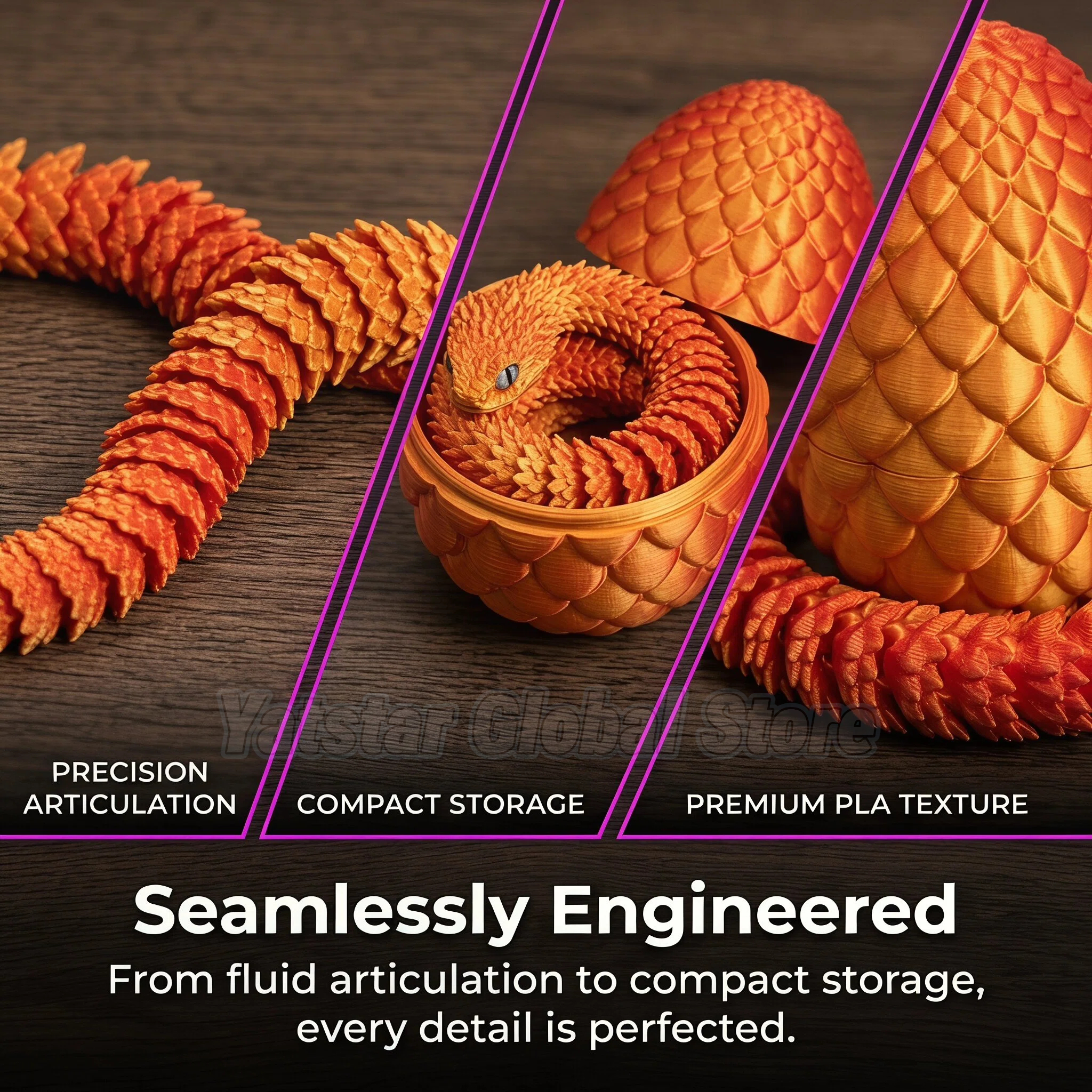 3D Printed Snake Egg Toy Creat - Model Kit Joints review and price